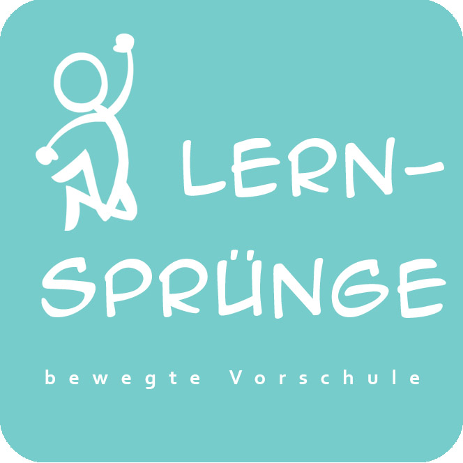 Ein Strichmännchen springt